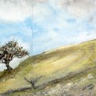 The right-hand panel of my triptych painting, Cumbria.